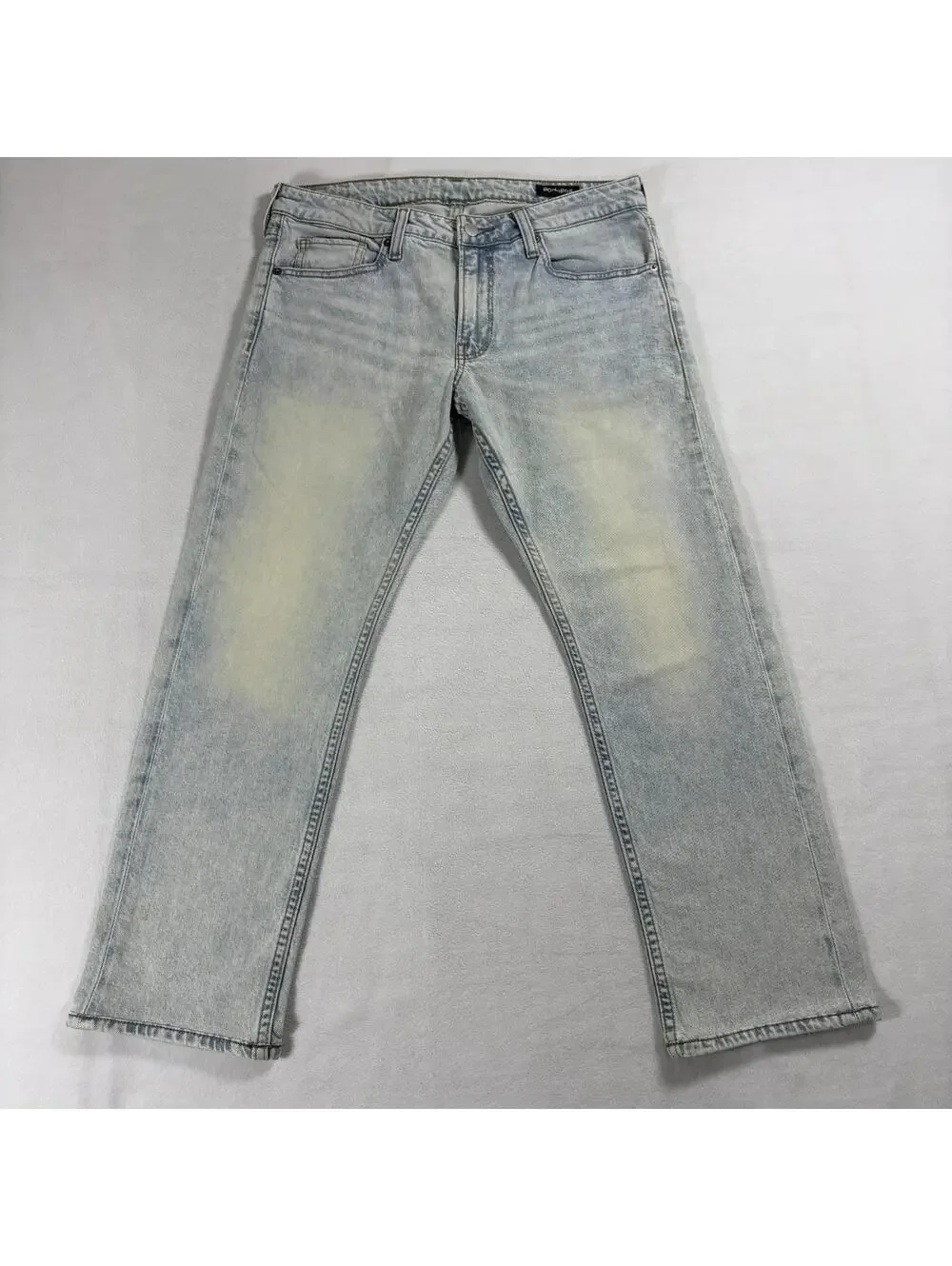 Bonobos Mens 32x30 Light Wash Slim Straight Jeans Stretch Denim Casual